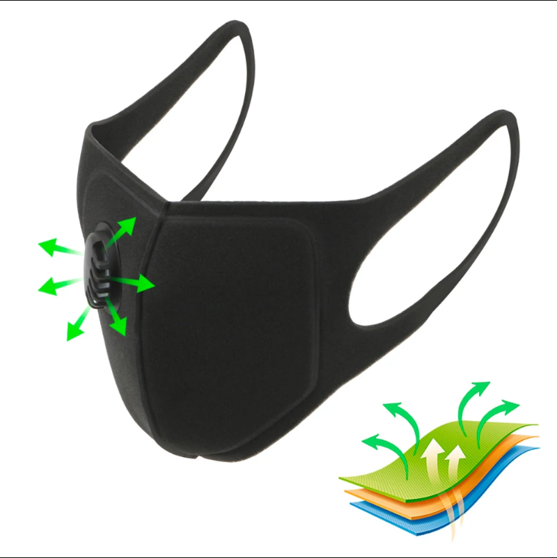 Pm2.5 Filter Insert - كمامة قابلة للغسل وإعادة الاستخدام للجنسين،