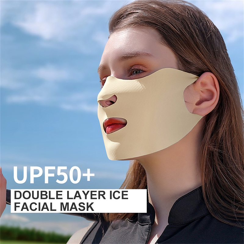 قناع واقي من الشمس من الحرير ا - مراجعة Sports Mask Breathable وسعره