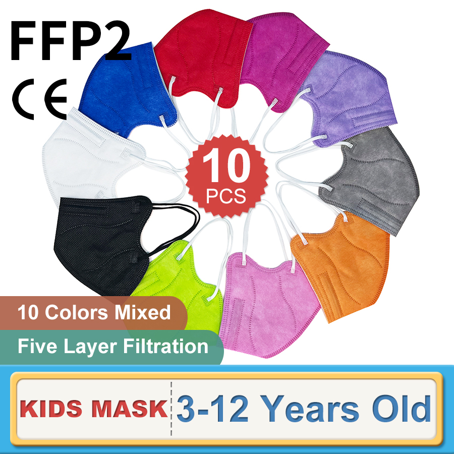 10 قطعة الأطفال FFP2 قناع الوج - مراجعة Kids Face Mask وسعره